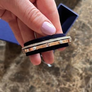 Swarovski rose gold bangle *brand new*